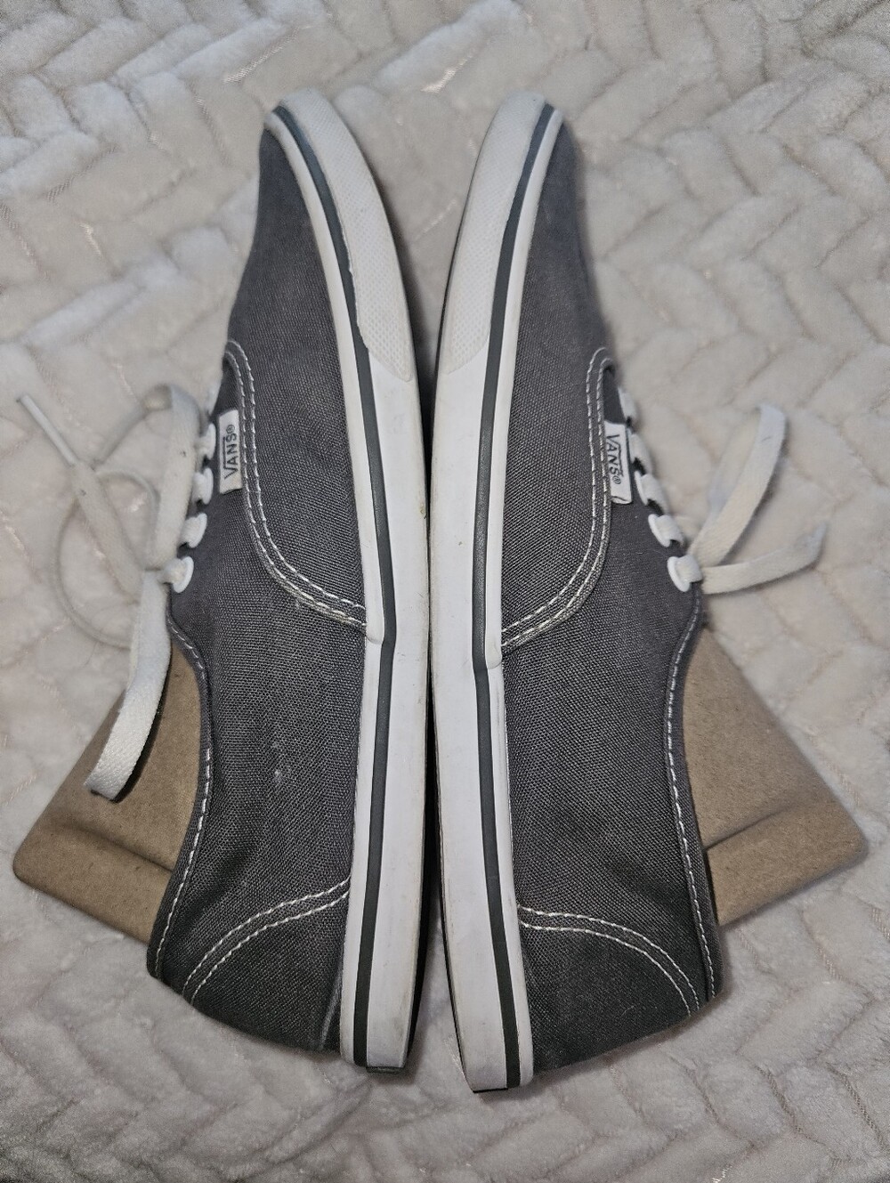 Vans Classic Gray Canvas Low Top Sneakers